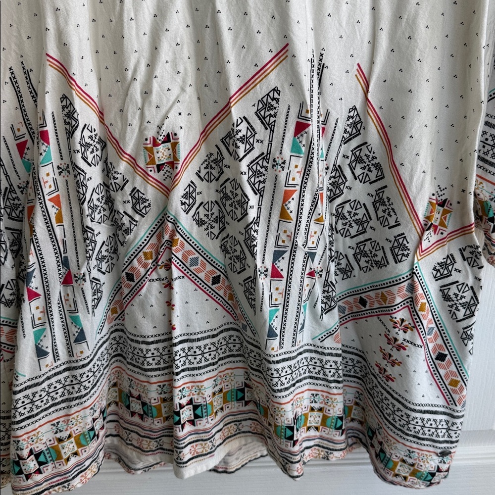 Roxy White Multicolor Patterned Tunic - image 3